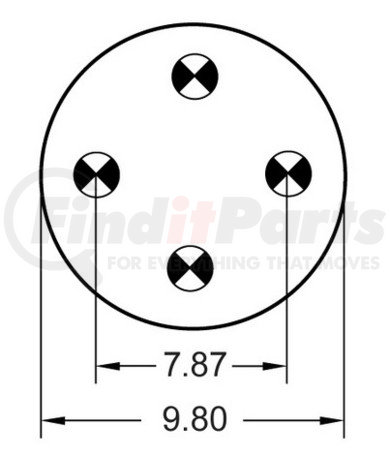 Continental AG 1R12-644 [FORMERLY GOODYEAR] Air Spring Rolling Lobe
