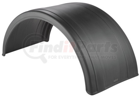 Fleetline 5005-76-1 POLY ROUND FENDER BLACK 2 RIBS