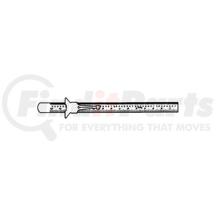 Central Tools 6515 6" Flexible Pocket Rule - 1mm and 64ths