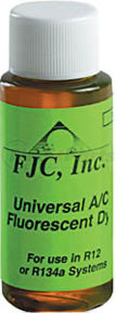 FJC, Inc. 4910 Universal A/C Fluorescnet Leak Detection Dye - 1 oz.