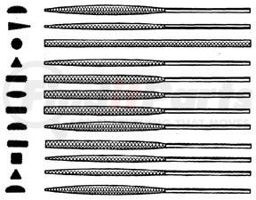 Fowler 75-130-062 NEEDLE FILE SET