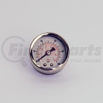 Donaldson P579714 Pressure Gauge - 0–100 PSI, 1/8" NPT, Numeric Scale, Center Back Connector