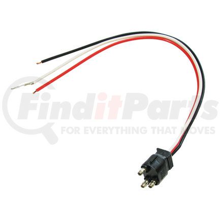 OPTRONICS A45PBP - three wire straight pigtail for stop turn tail lights