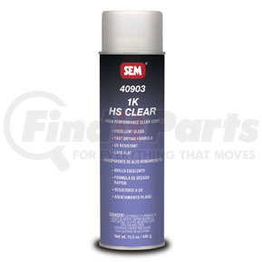 SEM Products 40903 1K HS Clear, 20 oz.  Aerosol Can