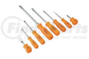 SUNEX TOOLS 9806 - professional neon orange screwdriver set 8pc