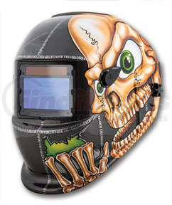 Titan 41279 Solar Powered Auto Dark Skull Wrecker Welding Helmet