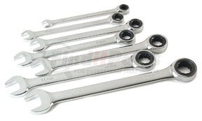 Titan 17351 Metric Ratcheting Combination Wrench Set, 7 pc