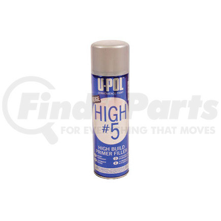 U-POL Products UP0791V HIGH #5, High Build Primer, 450ml aerosol, Gray