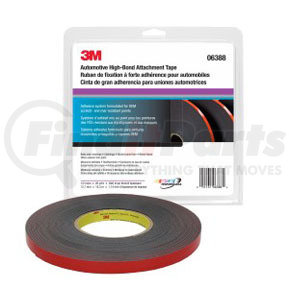 3M 6388 Automotive Acrylic Plus Premium Attachment Tape, 1/2 inch x 20 yards, 45 mil