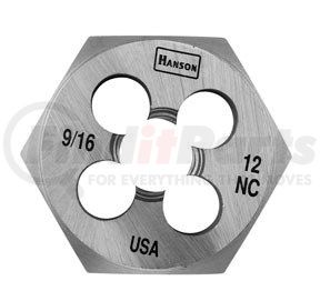 Irwin Hanson 6848 9/16" - 12 NC Hexagon Machine Screw Die Carded