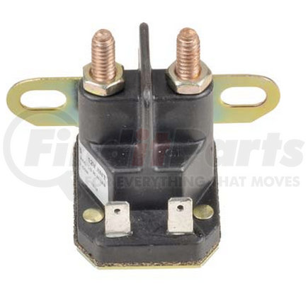 Trombetta 862-1211-211-16 Plastic DC Contactor Solenoid - Non-Grounded, 1/4" Spade, 1/4-20 Stud, 12V, L Bracket, Intermittent Duty