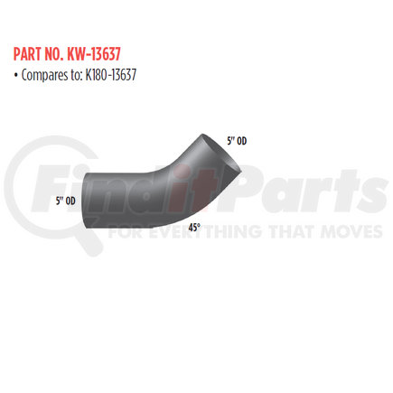 Grand Rock KW-13637 ELBOW 45 DEG