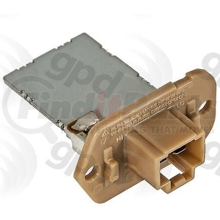 GLOBAL PARTS DISTRIBUTORS 1712227 HVAC Blower Motor Resistor Global 1712227 fits 06-12 Hyundai Santa Fe 2.7L-V6