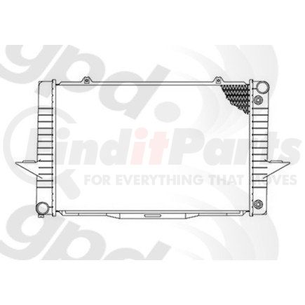 Global Parts Distributors 2100C gpd Radiator 2100C