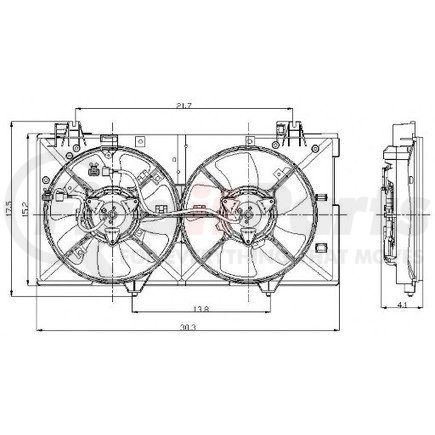 Global Parts Distributors 2811576 Engine Cooling Fan Assembly