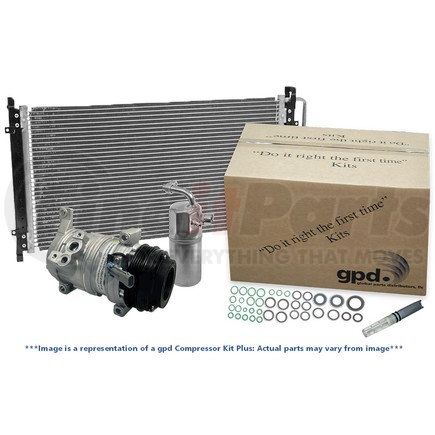 Global Parts Distributors 9631262A A/C Compressor, 6-Groove, with Rear A/C, for 2013 Lincoln MKT