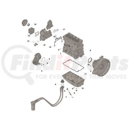 Cummins 4376195 - Lower Engine Gasket Kit + Cross Reference | FinditParts
