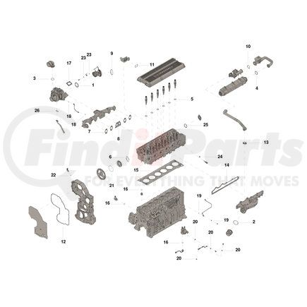 Cummins 5406187 Upper Engine Gasket Kit