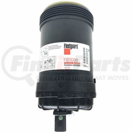 FLEETGUARD FS1098 - fuel water separator - 9.02 in. height | fuel/water separator