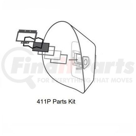 Jackson Safety 24530 Welding Helmet Parts Kit, For Use with WH20 411P Fiber Shell Welding Helmets