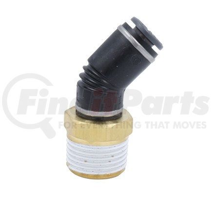 Newstar S-24364 Air Brake Fitting - Pack of 5, 3/8" x 1/4", 45-deg Male Elbow, Push-to-Connect