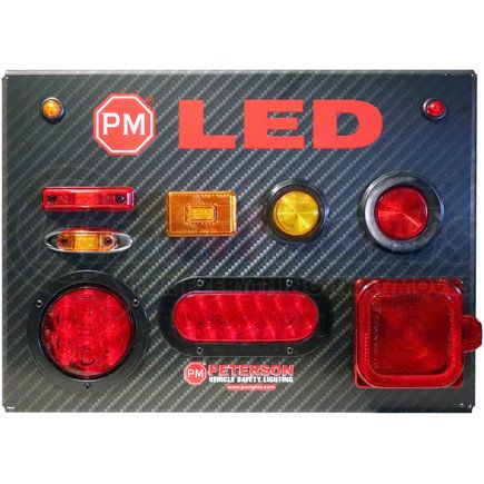 PETERSON LIGHTING D17 - in-store led lighting display - stainless, 24-volt | pm led wall-mount display