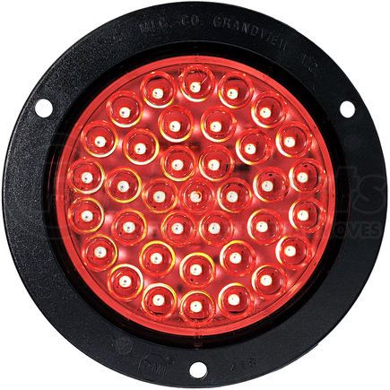 Peterson Lighting M818CR-36 4" Round 36-LED Piranha Stop/Turn/Tail Light, Red Light, Clear Lens, AMP, Bulk Pack