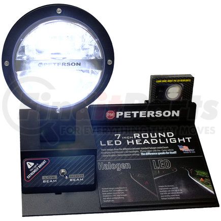 PETERSON LIGHTING D29 - led headlight | led headlight display, round, 7"