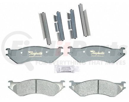 Raybestos ATD842M Brake Parts Inc Raybestos AT Overstock Metallic Disc Brake Pad Set