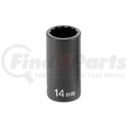 Grey Pneumatic 1113MSD 3/8" Drive x 13mm 12 Point Semi-Deep Impact Socket