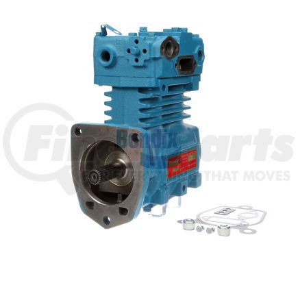 Bendix 109659 Tu-Flo® 750 Air Brake Compressor - Remanufactured, Flange Mount, Engine Driven, Water Cooling, For Caterpillar, Mack Applications