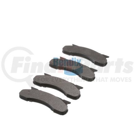 Bendix E10704500 Formula Blue™ Hydraulic Brake Pads - Semi-Metallic, Without Shims
