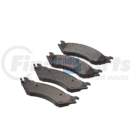 Bendix E10907020 Formula Blue™ Hydraulic Brake Pads - Premium Semi-Metallic, With Shims