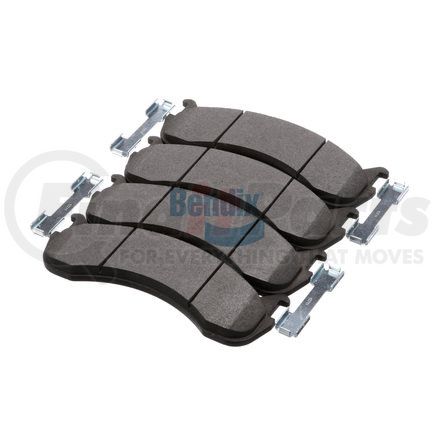 Bendix E10907861 Formula Blue™ Hydraulic Brake Pads - Premium Semi-Metallic, With Shims, Front or Rear, 7654-D786 FMSI