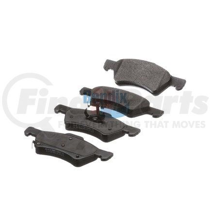 Bendix E10908570 Formula Blue™ Hydraulic Brake Pads - Premium Semi-Metallic, With Shims, Front, 7733-D857 FMSI