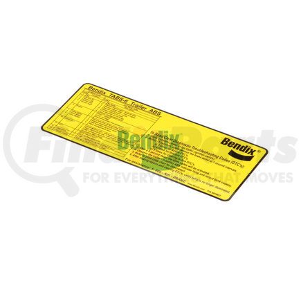 Bendix 802066 Label