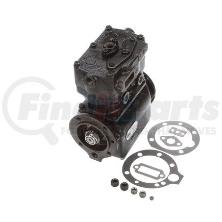 Bendix EL13040X Midland Air Brake Compressor - Remanufactured, 4-Hole Flange Mount, Gear Driven, Water Cooling