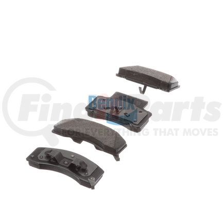 Bendix E11104590 Formula Blue™ Hydraulic Brake Pads - Heavy Duty Extended Wear, With Shims, Front, 7339-D459 FMSI