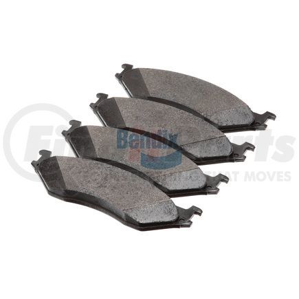 Bendix E11107770 Formula Blue™ Hydraulic Brake Pads - Heavy Duty Extended Wear, With Shims, Front or Rear, 7644-D777 FMSI