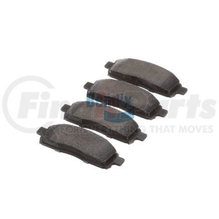 Bendix E11110110 Formula Blue™ Hydraulic Brake Pads - Heavy Duty Extended Wear, With Shims, Front, 7915-D1011, 7915-D1083 FMSI