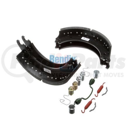 Bendix KT4715Q600 Drum Brake Shoe Kit - Relined, 16-1/2 in. x 6 in., With Hardware, For Rockwell / Meritor "Q" Brakes