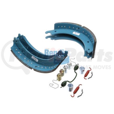 Bendix KT4715QBA231 Drum Brake Shoe Kit - Relined, 16-1/2 in. x 6 in., With Hardware, For Rockwell / Meritor "Q" Brakes