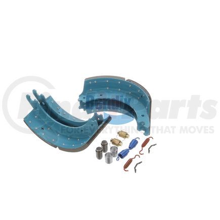 Bendix KT4718QBA232R Drum Brake Shoe Kit - Relined, 16-1/2 in. x 8 in., With Hardware, For Rockwell / Meritor "Q" Brakes