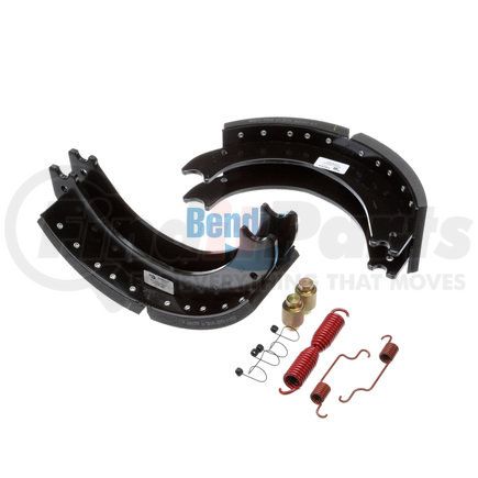 Bendix KT4719E2420 Drum Brake Shoe Kit - Relined, 16-1/2 in. x 5 in., With Hardware, For Bendix® (Spicer®) Extended Services II Brakes
