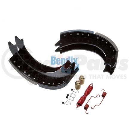 Bendix KT4719E2950 Drum Brake Shoe Kit - Relined, 16-1/2 in. x 5 in., With Hardware, For Bendix® (Spicer®) Extended Services II Brakes