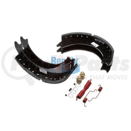 Bendix KT4719E2BA201 Drum Brake Shoe Kit - Relined, 16-1/2 in. x 5 in., With Hardware, For Bendix® (Spicer®) Extended Services II Brakes