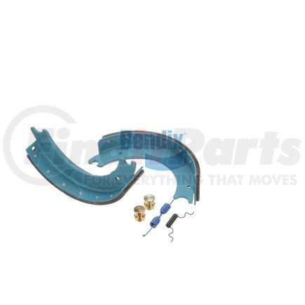 Bendix KT1308EBB230 Drum Brake Shoe Kit - Relined, 15 in. x 4 in., With Hardware, For Bendix® (Spicer®/ Eaton) Brakes with Single Anchor Pin