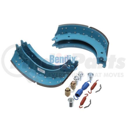 Bendix KT4515QBB200 Drum Brake Shoe Kit - Relined, 16-1/2 in. x 7 in., With Hardware, For Bendix® FC / Rockwell / Meritor "Q" Brakes
