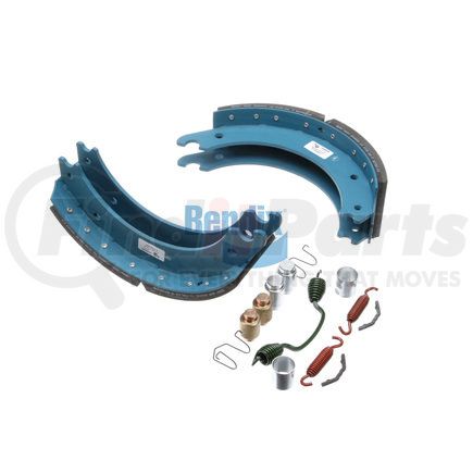 Bendix KT4720QBA201 Drum Brake Shoe Kit - Relined, 16-1/2 in. x 5 in., With Hardware, For Rockwell / Meritor "Q" Brakes