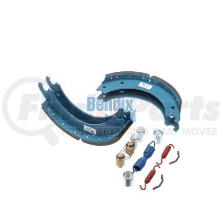 Bendix KT4702QBA201 Drum Brake Shoe Kit - Relined, 15 in. x 4 in., With Hardware, For Rockwell / Meritor Brakes